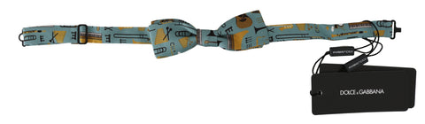 Mint green jazz club adjustable neck papillon bow tie by Dolce & Gabbana, featuring a stylish, classic design for formal wear.