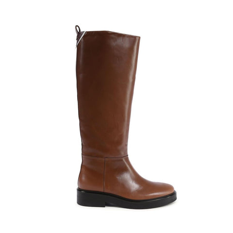 Brown Leather Ankle Boots