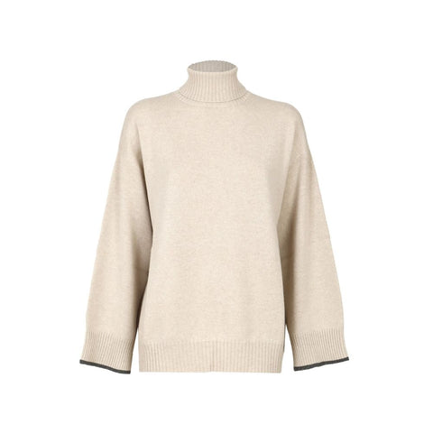 Beige Cashmere Sweater