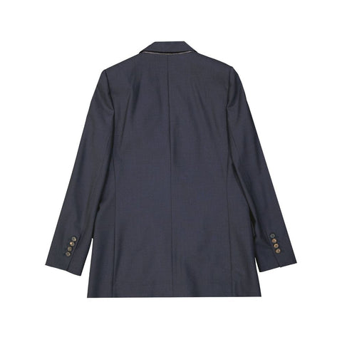 Blue Virgin Wool Blazer
