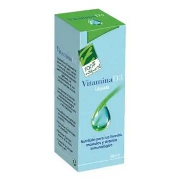Bottle of 100% Natura Vitamina D3 liquid supplement in a 50ml bottle, with branding from Jag Couture London New York.