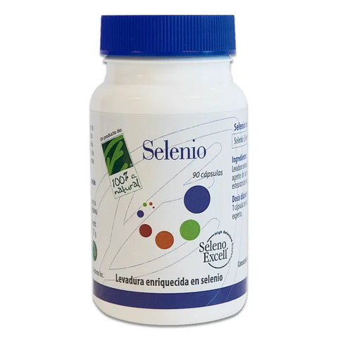 Bottle of 100% Natura Selenio dietary supplement capsules by Jag Couture London - New York, shown in the image.