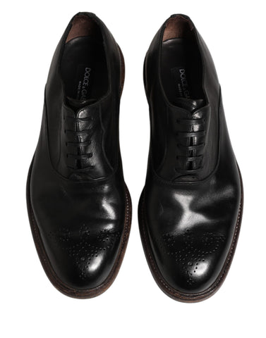 Black Calfskin Leather Oxford Dress Shoes