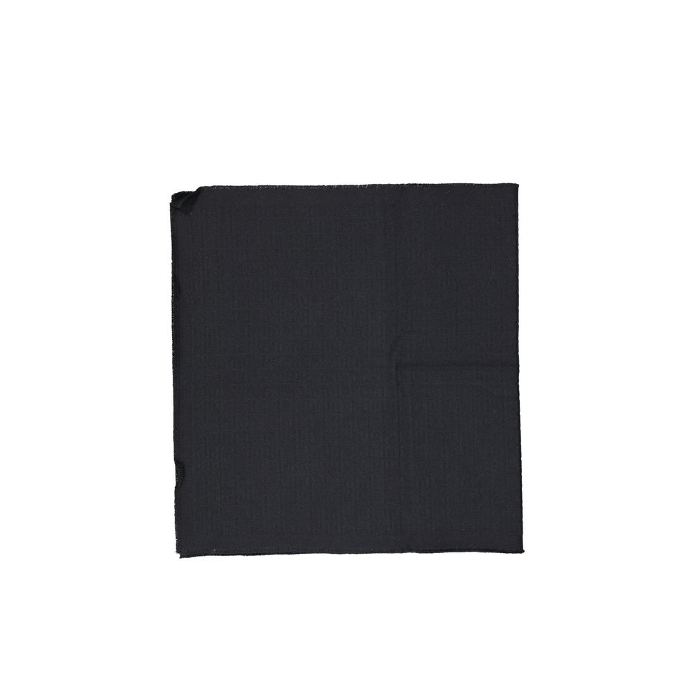Black Virgin Wool Foulard