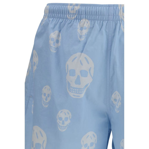 Blue Polyamide Shorts
