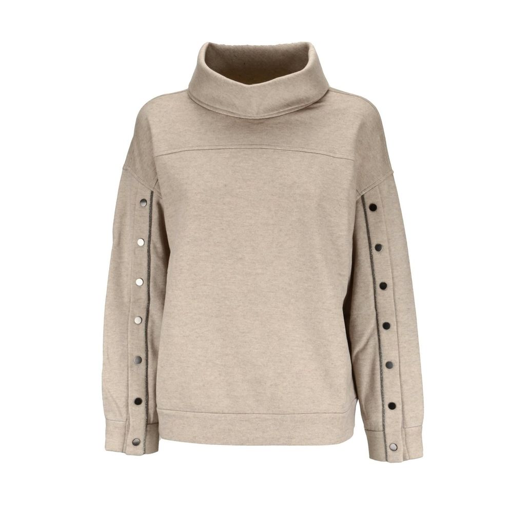 Beige Cashmere Turtleneck