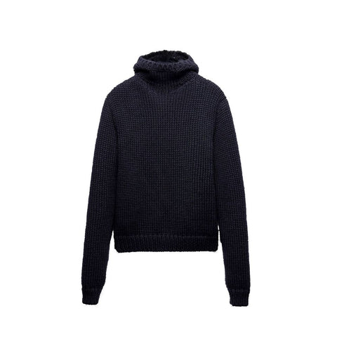 Blue Wool Turtleneck