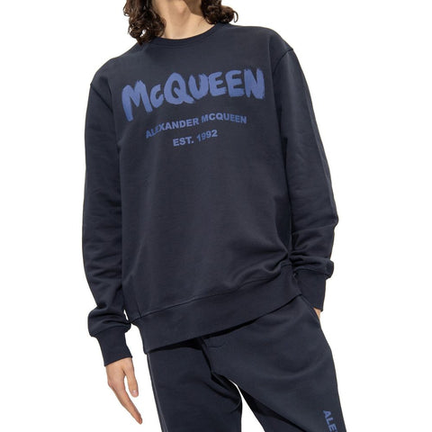 Blue Cotton Sweatshirt