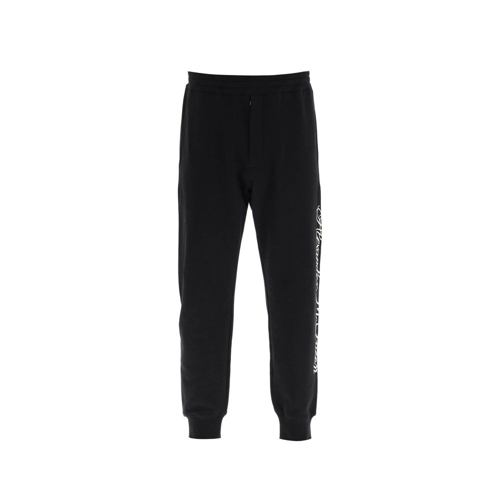 Black Cotton Joggers (Workout Pants)