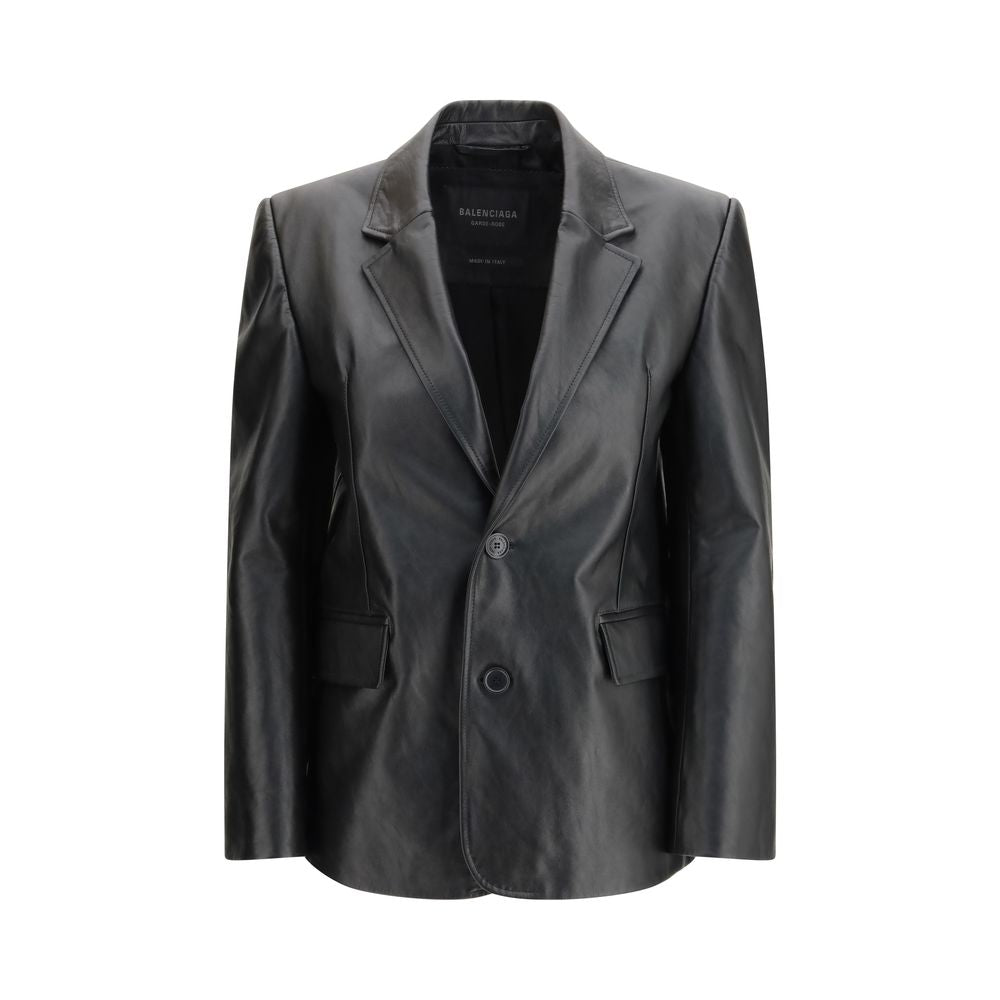 Black Calf Leather Bos Taurus Leather Jacket