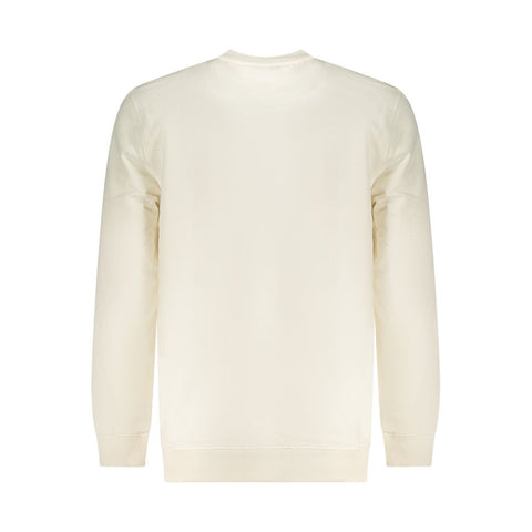 White Cotton Men Sweatshirt