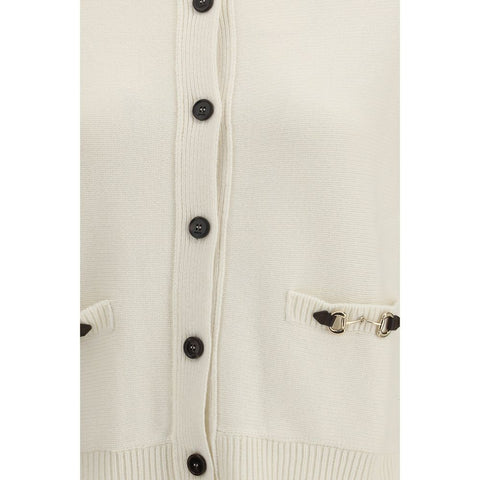 Beige Wool Cardigan
