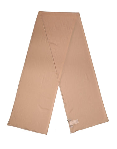 Beige Silk Neck Wrap Shawl Women Stole 200cm x 64cm Scarf