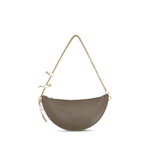 Gray Calf Leather Bos Taurus Shoulder Bag