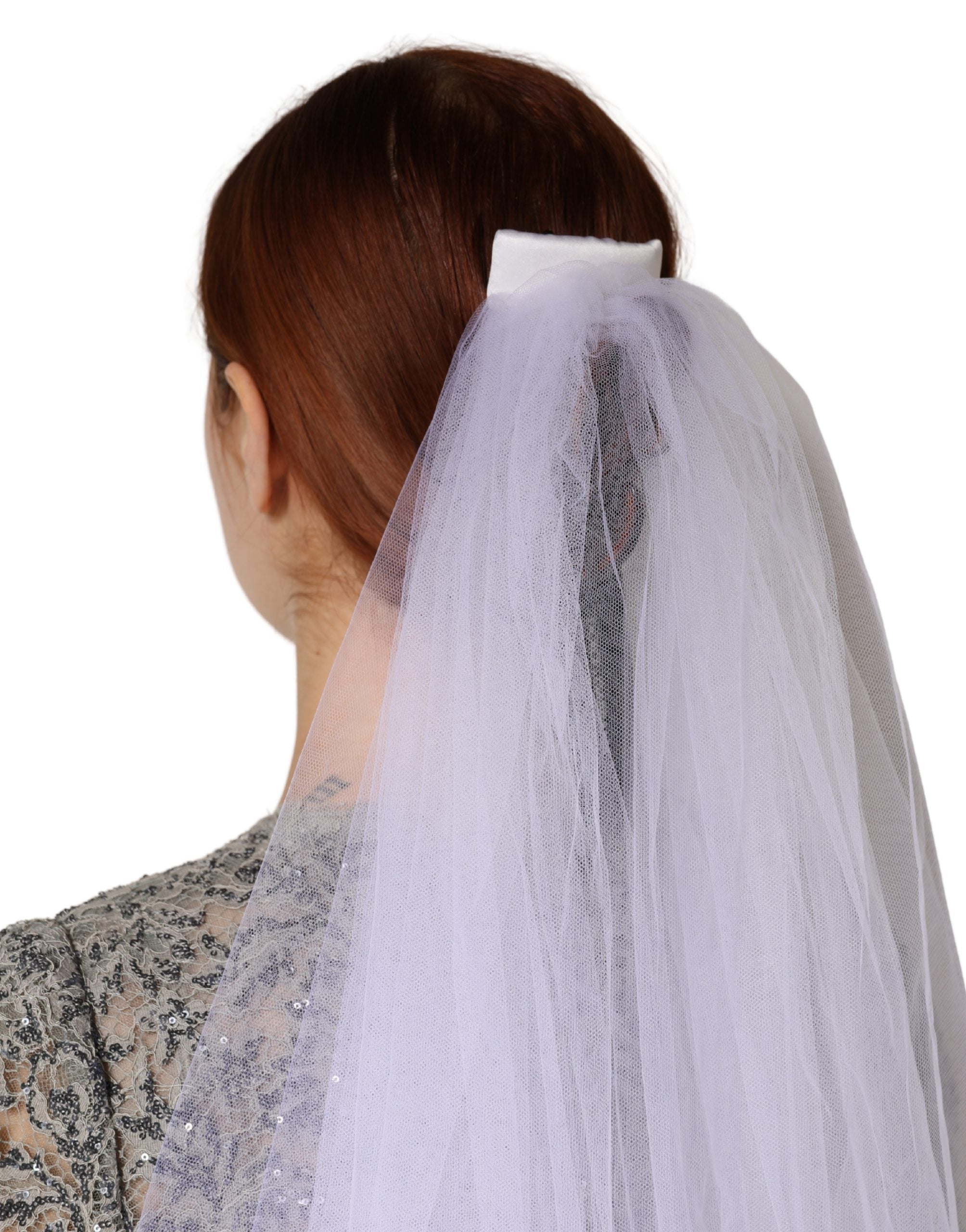 White Floral LaceNylon Floor Length 3M Long Veil