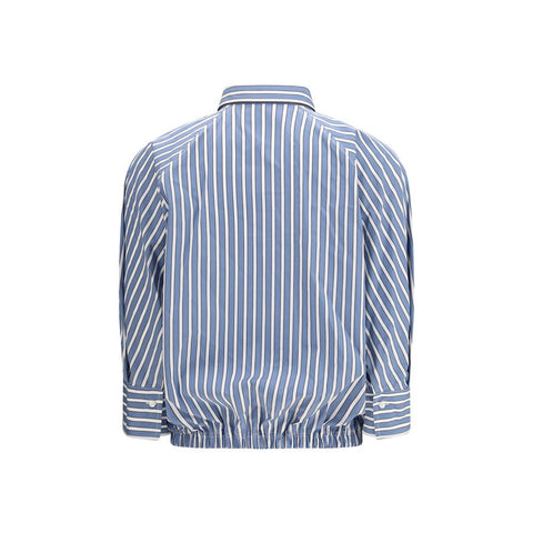 Blue Cotton Pattern Shirt
