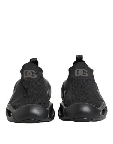 Black Slip On Wave Low Top Sneakers Shoes