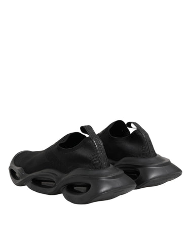 Black Slip On Wave Low Top Sneakers Shoes