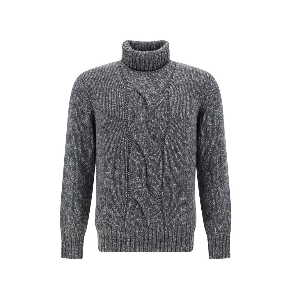 Gray Cashmere Turtleneck