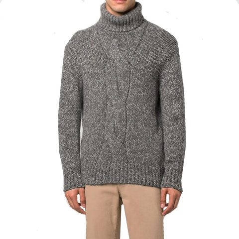 Gray Cashmere Turtleneck