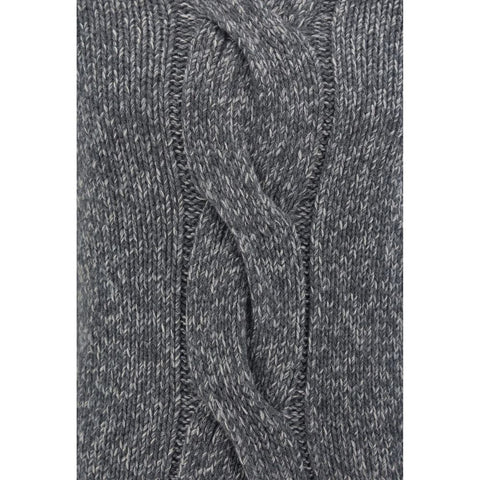 Gray Cashmere Turtleneck