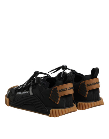 Black Logo Lace Up Low Top NS1 Sneakers Shoes