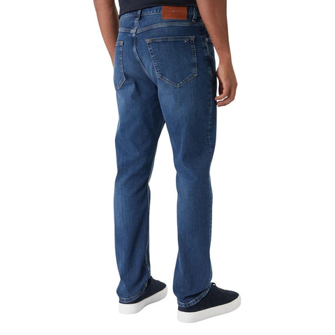 Blue Recycled Cotton Relaxed Fit Jeans