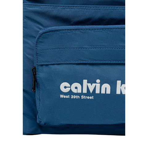 Blue Recycled Polyester Backpack