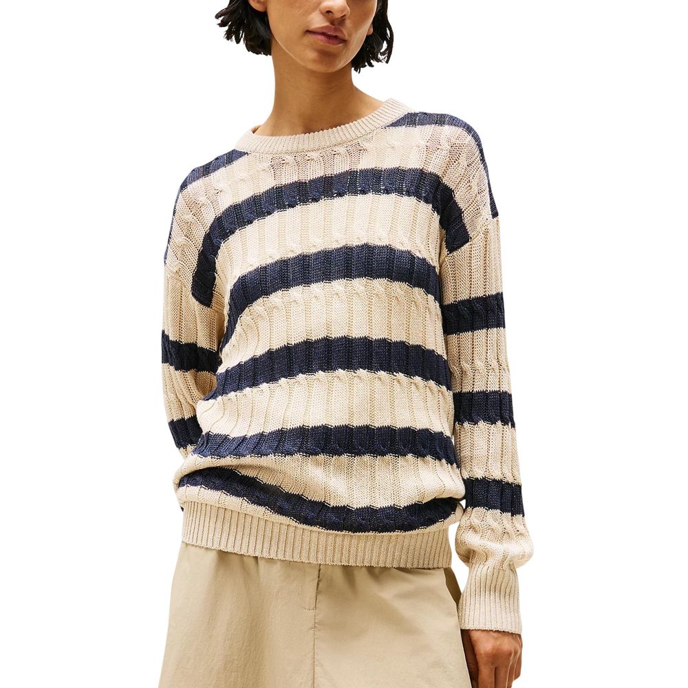 Beige Linen Sweatshirt