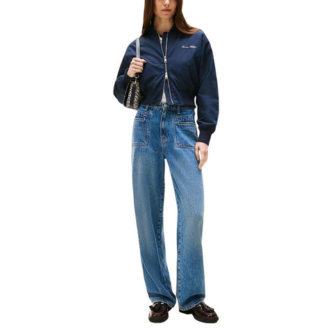 Blue Recycled Polyester Bomber
