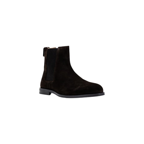 Brown Suede Leather Chelsea Boots