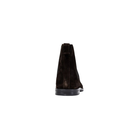 Brown Suede Leather Chelsea Boots