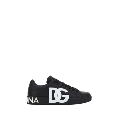 Black Calf Leather Bos Taurus Sneakers