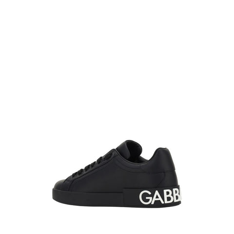 Black Calf Leather Bos Taurus Sneakers
