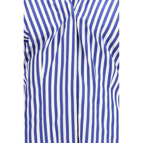 Blue Cotton Pattern Shirt