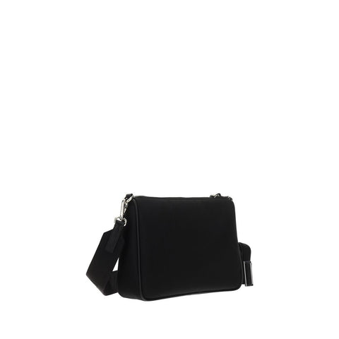 Black Recycled Polyamide Shoulder Bag