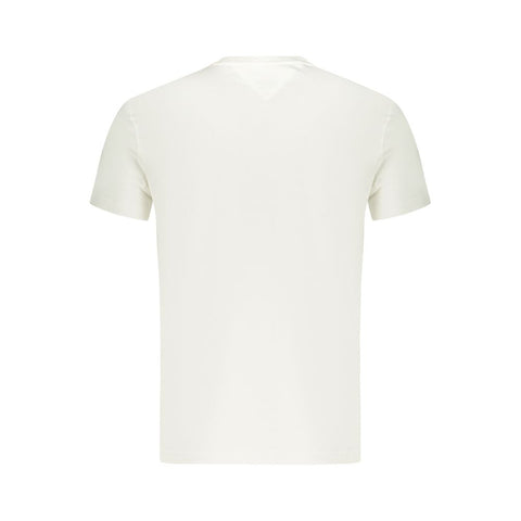 White Cotton Men T-Shirt