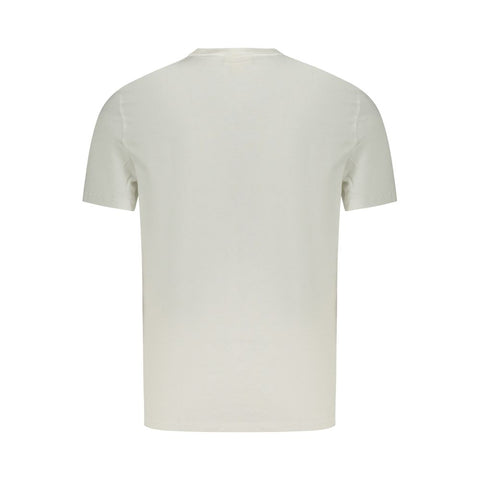 White Cotton Men T-Shirt