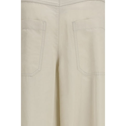 Beige Cotton Pants