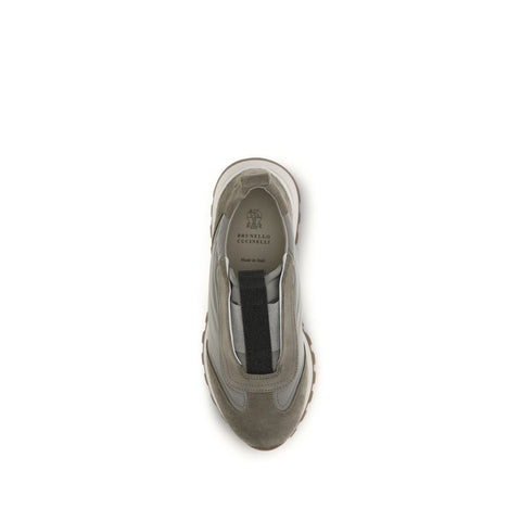 Bicolor Polyester Sneakers
