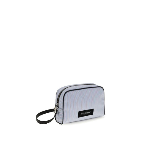Blue Cotton Handbag