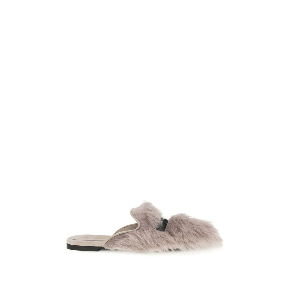 Gray Lamb Ovis Aries Mules