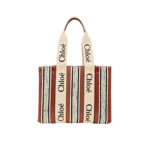 Brown Linen Tote Bag