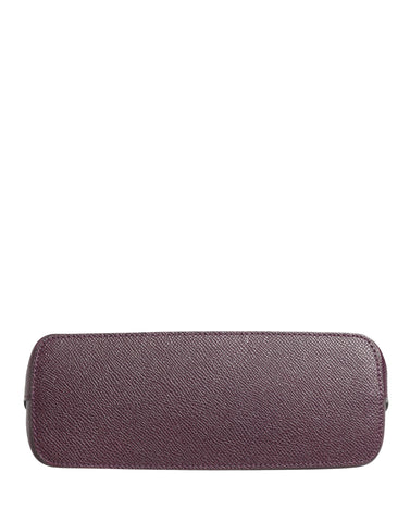 Dark Purple Leather DG Logo Zip Around Hand Purse Wallet