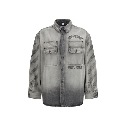 Gray Denim Shirt