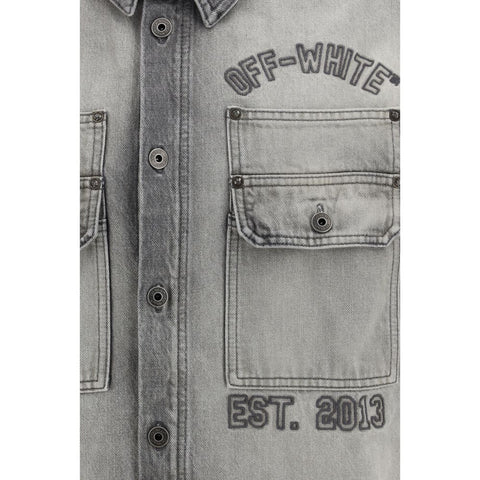 Gray Denim Shirt