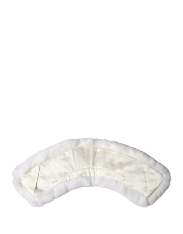 White Fur Shoulder Collar Wrap Shawl Scarf