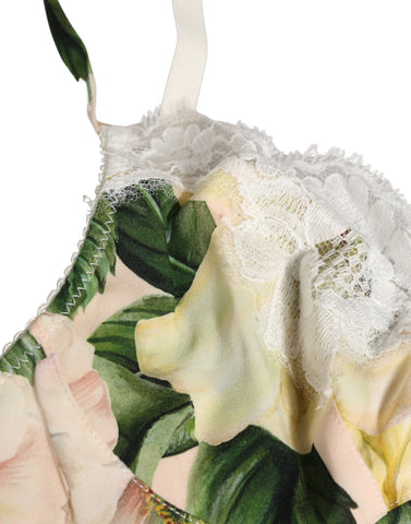 Multicolor Floral Print Soft Cup Bra Underwear
