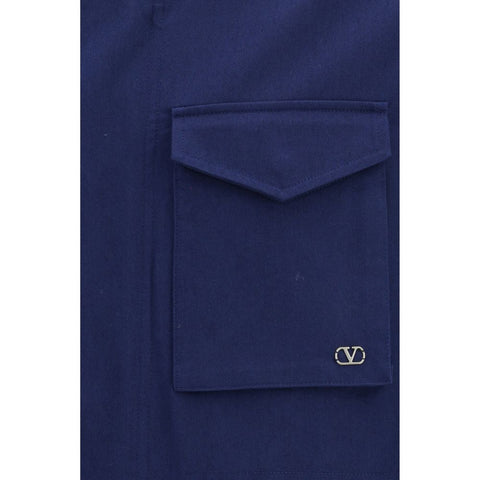 Blue Cotton Coat