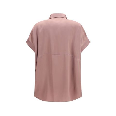 Multicolor Silk Shortsleeve Shirt